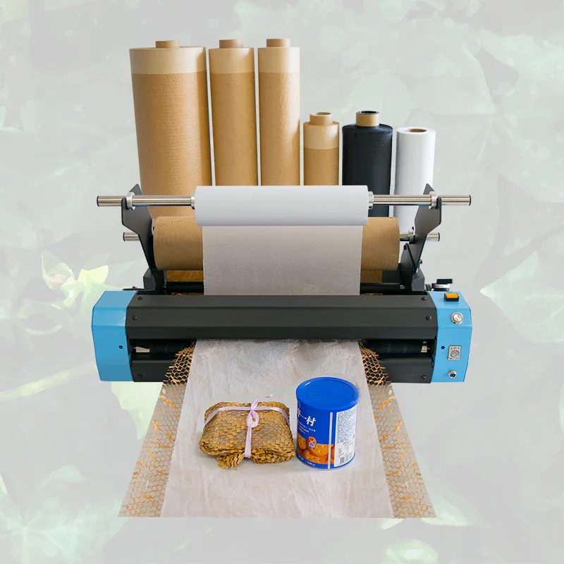 YJNPACK Original Manufacturer Kraft Filling Protective Wrapping Machine Buffer Packaging Honeycomb Paper Roll