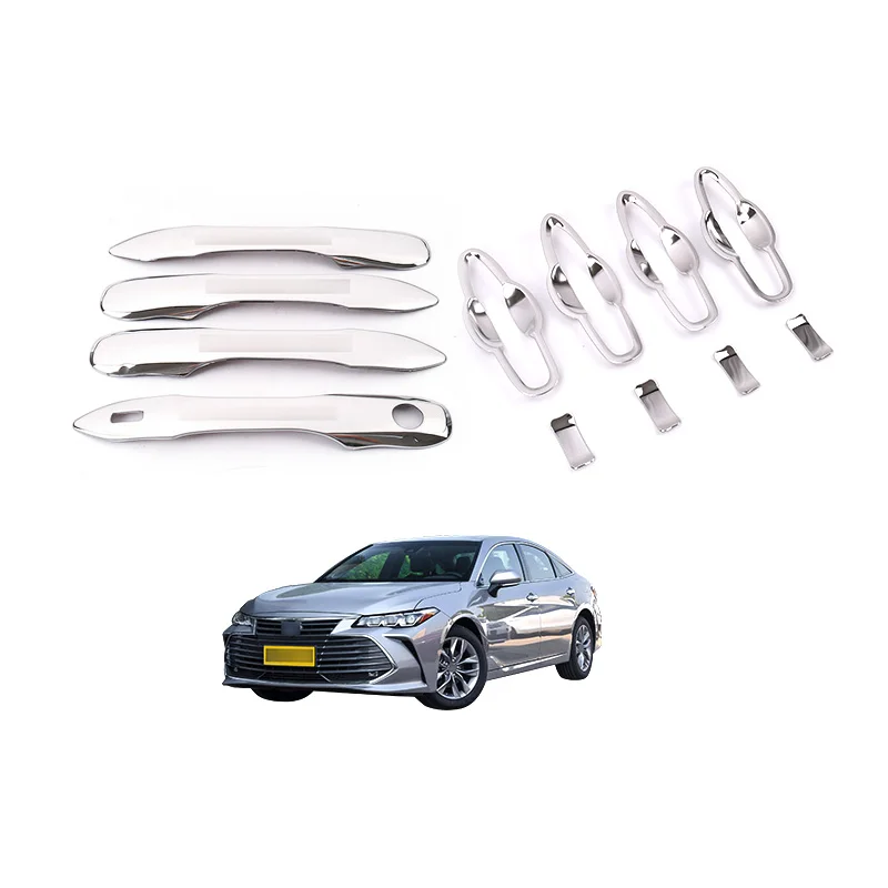 Car stainless steel exterior decoration OEM suitable for Toyota Avalon 2019 chrome door handle gai decoration