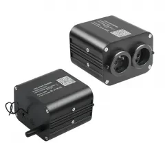 20W Bluetooth Twinkle Flashing LED Optical Fiber Star Ceiling Lamp With APP Mode Two-color Double-head Light Source