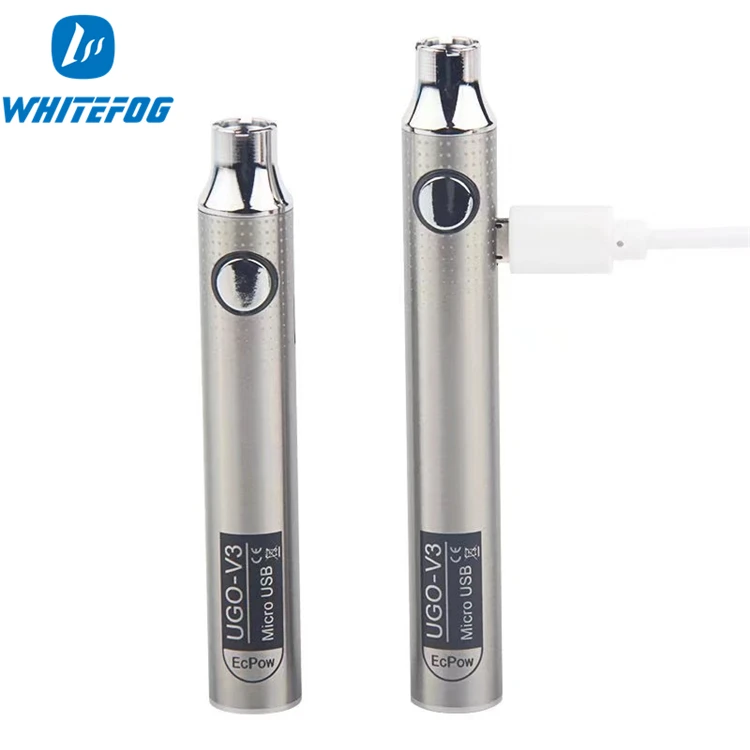  Новое поступление 650mah UGO V3 перезаряжаемый 3 4 V/3 7 V/4 0 V переменное напряжение Предварительный нагрев cbd vape pen Аккумулятор для картриджа с резьбой