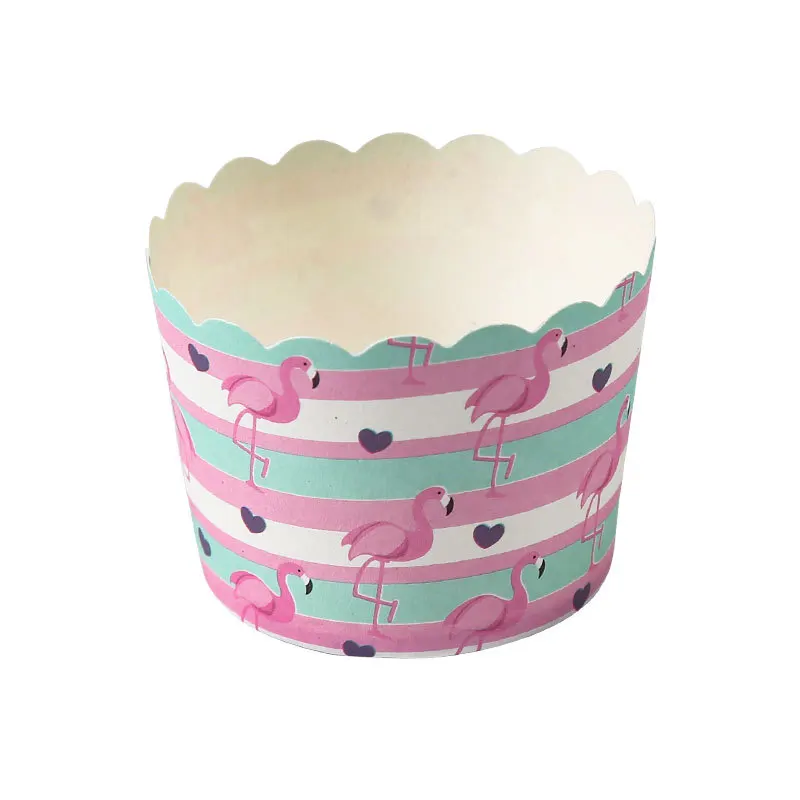 Small 50 packs of disposable cute pattern muffin cup high temperature baking cake paper cups