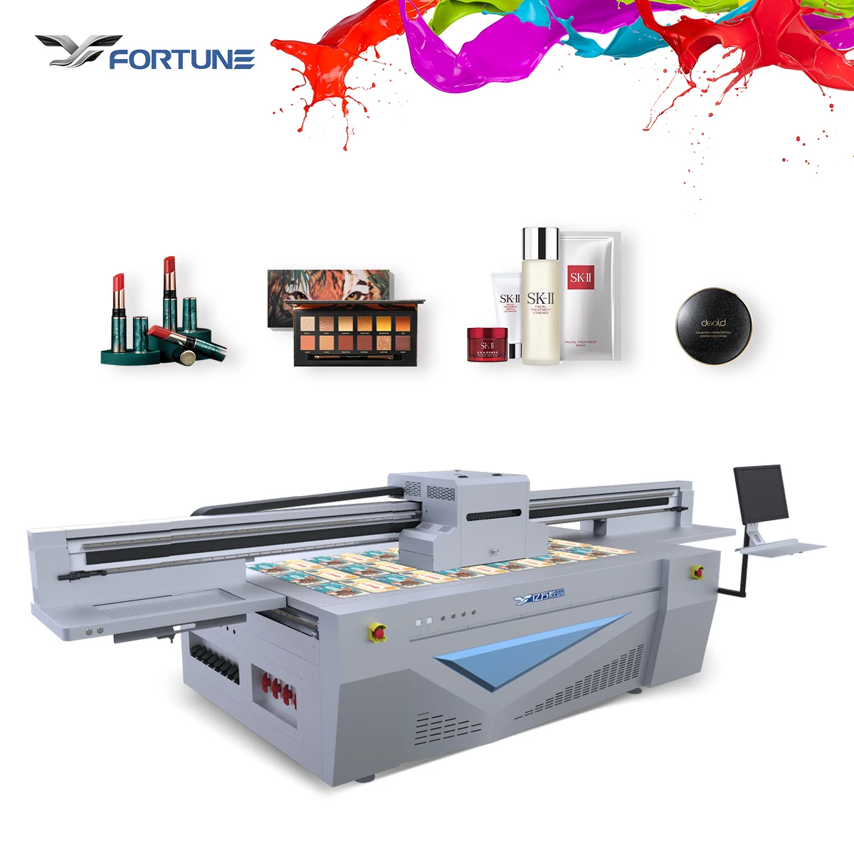 Large format UV Machine with Ricoh Gen 5 head uv printing 2513 UV Flatbed Printer for Glass 3C Product