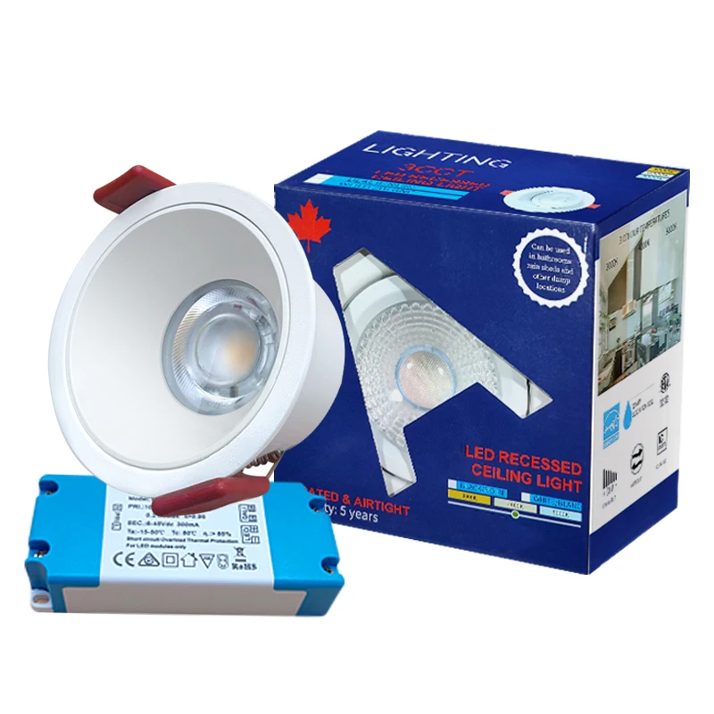 Шэньчжэнь Технология антибликовый Dali PWM DMX512 встраиваемый 9W Retrofit COB светодиодный светильник