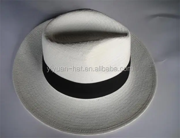 Hight Quality Male White Sun Protect Panama Paper Straw Hat Wholesale Panama Men Hats Straw Hat