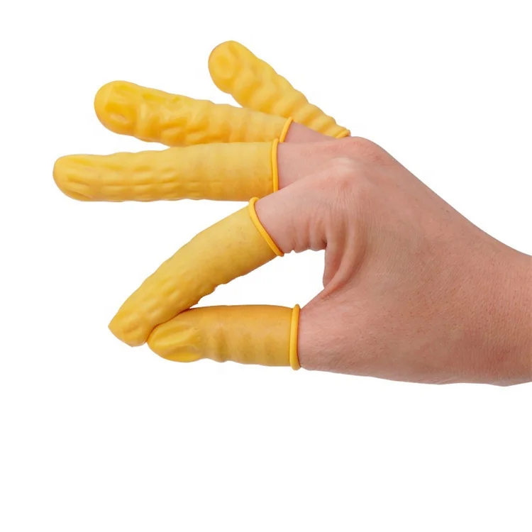 1000pcs (Medium) Anti-Static Fingertips Protective Electronic Jewelry Cleaning Disposable Latex Fingertip Gloves Finger Cots