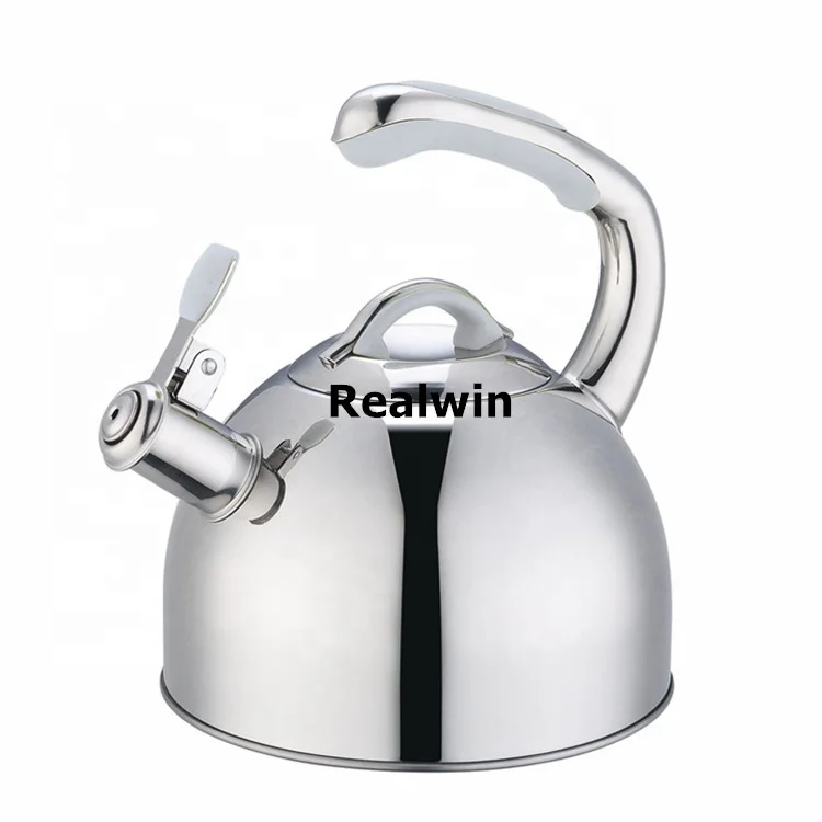 Realwin stainless steel whistling tea kettle dubai with tube icool handle