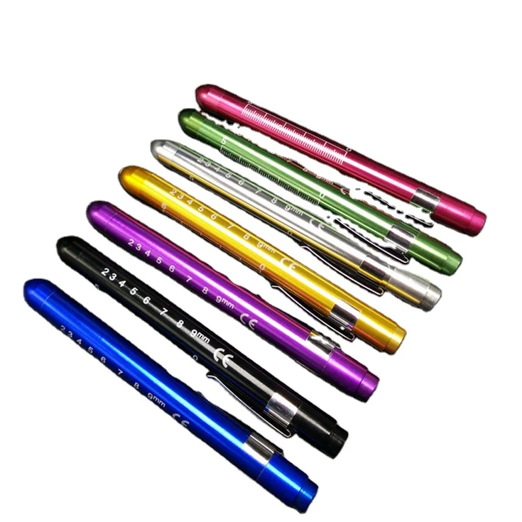Sale pocket clip warm lamp colorful function ophthalmology LED medical pen flashlight lamp doctor nurse medical pen flashlight