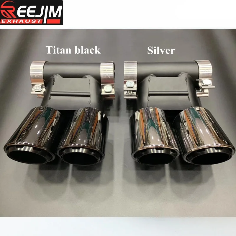 Высококачественный глушитель выхлопной трубы наконечник выхлопной трубы для 2016 + 718 Boxster cayman Titan черный серебристый цвет Стайлинг автомобиля
