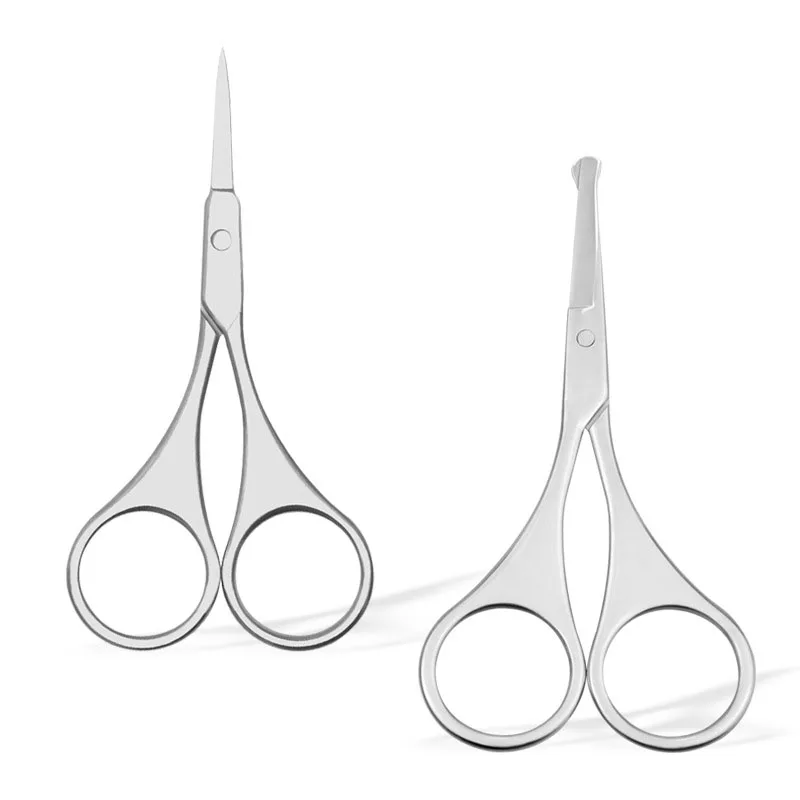 OEM high quality Stainless Steel Curved  Beauty Manicure Eyebrow Scissors
