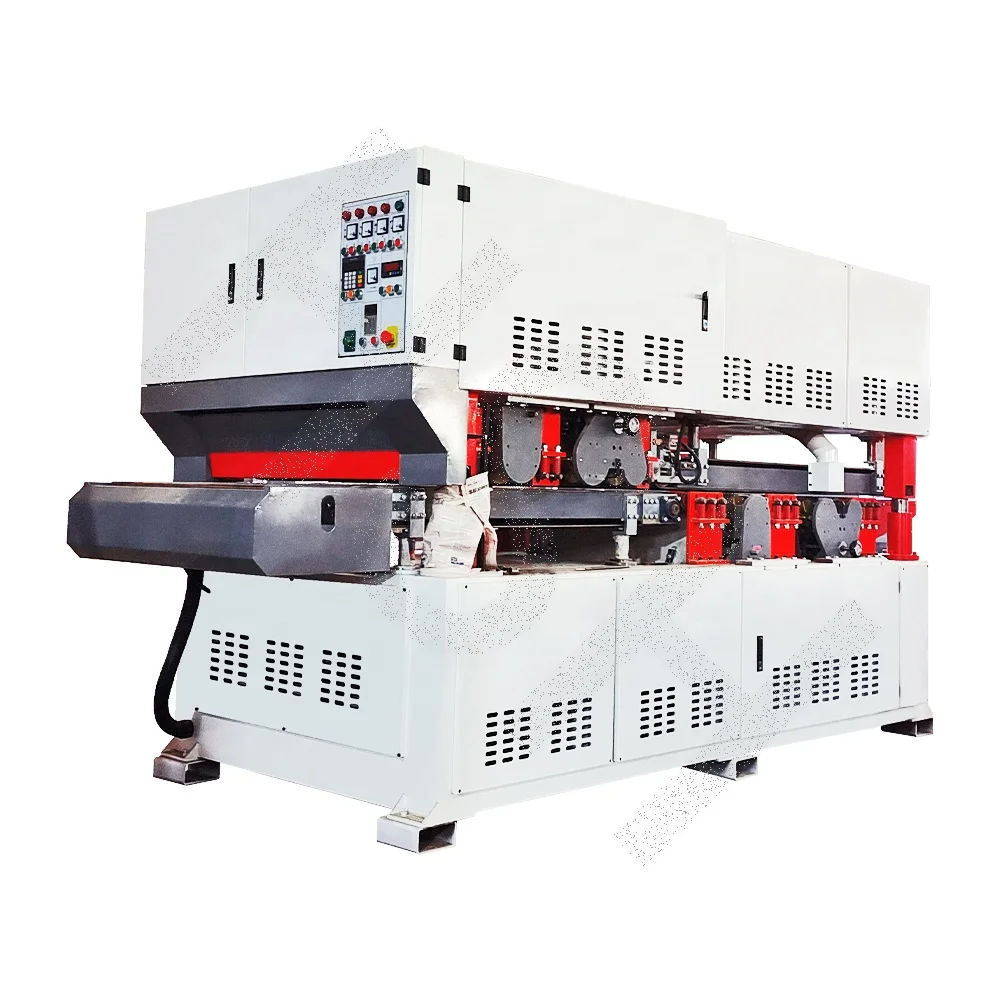 Manufacturer of Wood Double Side Belt Sander For Thin Boards 2mm Vacuum Table