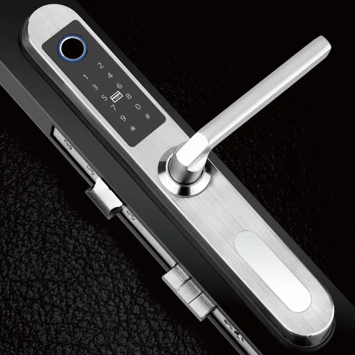 
Goodum TTLock Bluetooth APP Wifi Fingerprint Password RF Card European Smart Door Lock E6900W For Aluminum Door 