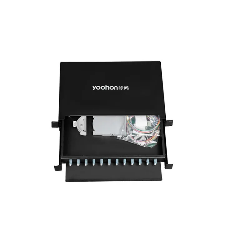 Fiber Optic Patch Panel ODF 24 Port Outdoor Termination Box Drawer