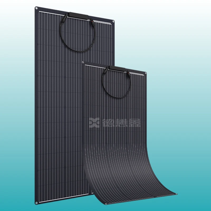 Chinese Suppliers 130W Solar Panels Price 100W 200W All Black Flexible Solar Panel Lowest Price Solar Panels