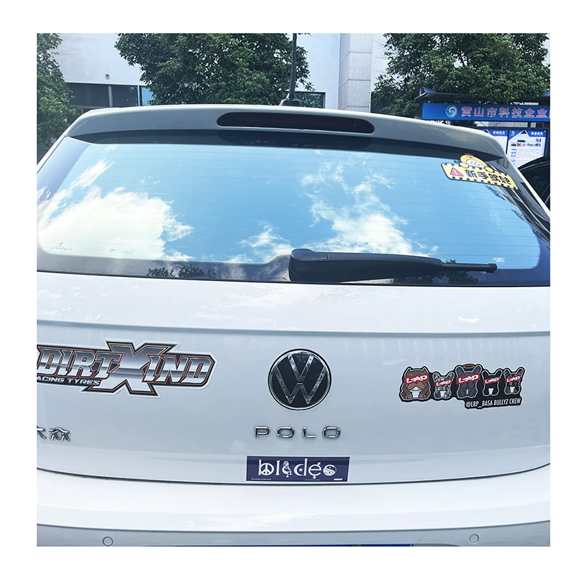 Устойчивые к ультрафиолетовому излучению наклейки на бампер пользовательские водонепроницаемые ПВХ виниловые автомобиля для