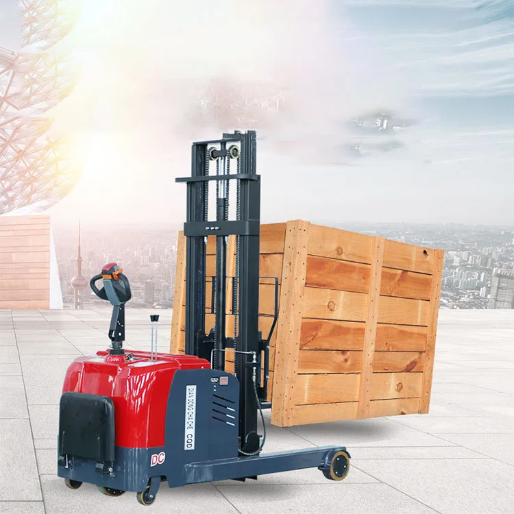 hydraulic electric stacker 2 ton auto stacker car lift electric walking stacker