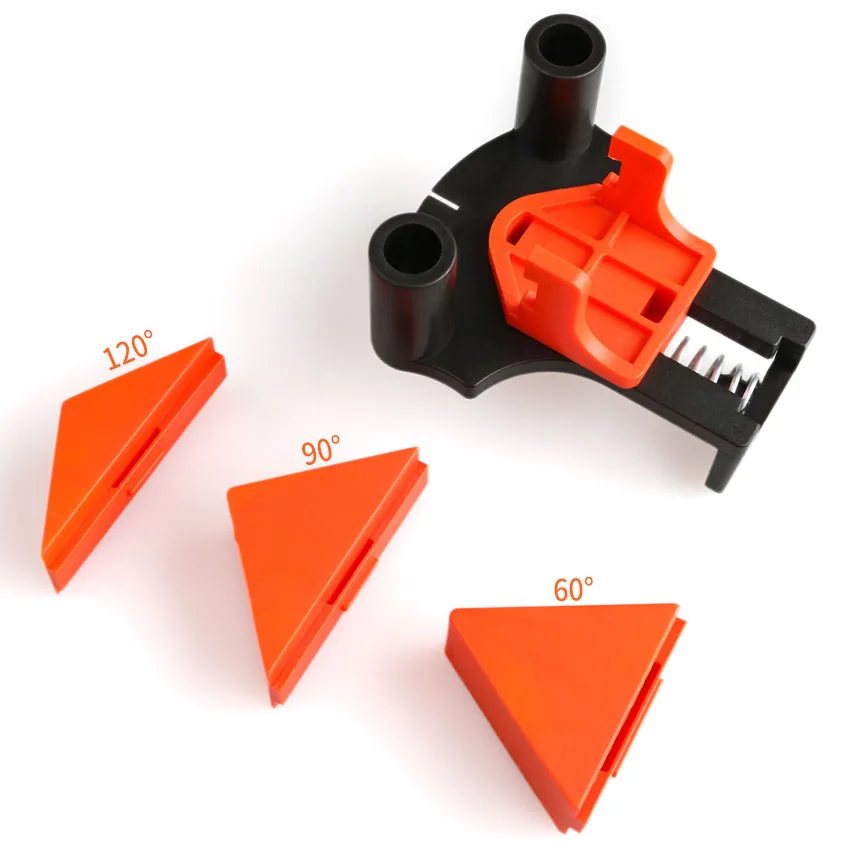 4pcs Wood Angle Clamps 60/90/120 Degrees Woodworking Corner ClampRight Clips DIY Fixture Hand Tool Set for Taper,T Joints,Plate