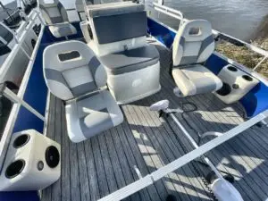 Small size pontoon boat 4.6m 15ft aluminum recreation pontoon boats for sale