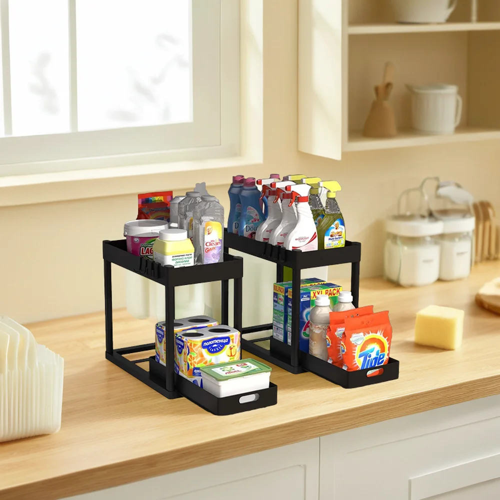 Brand New Multi-Purpose Kitchen and Bathroom under Sink Organizer Storage Holder & Rack