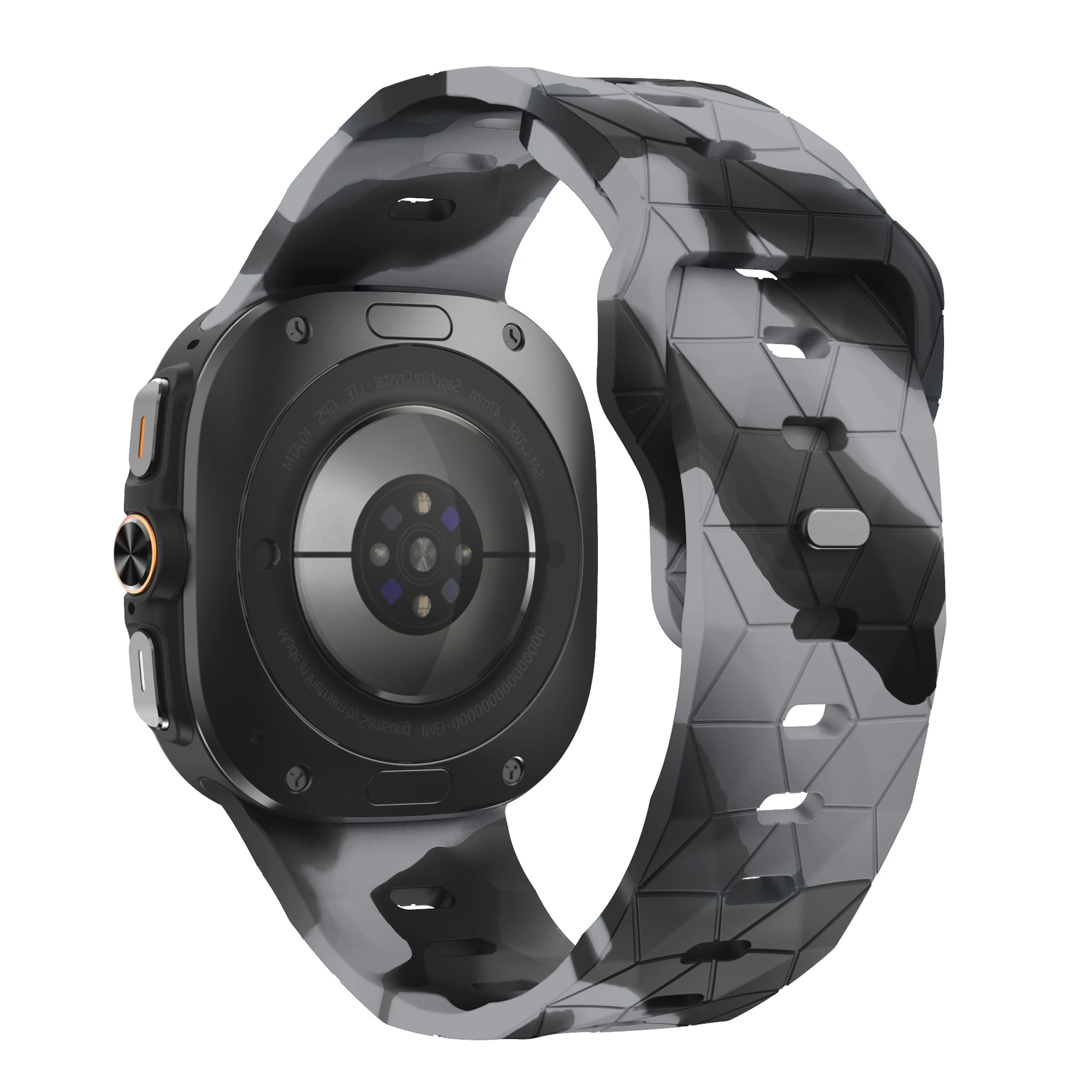 Многоцветный мягкий браслет для Samsung Galaxy Watch ультра 47 мм водонепроницаемый спортивный силиконовый резиновый ремешок