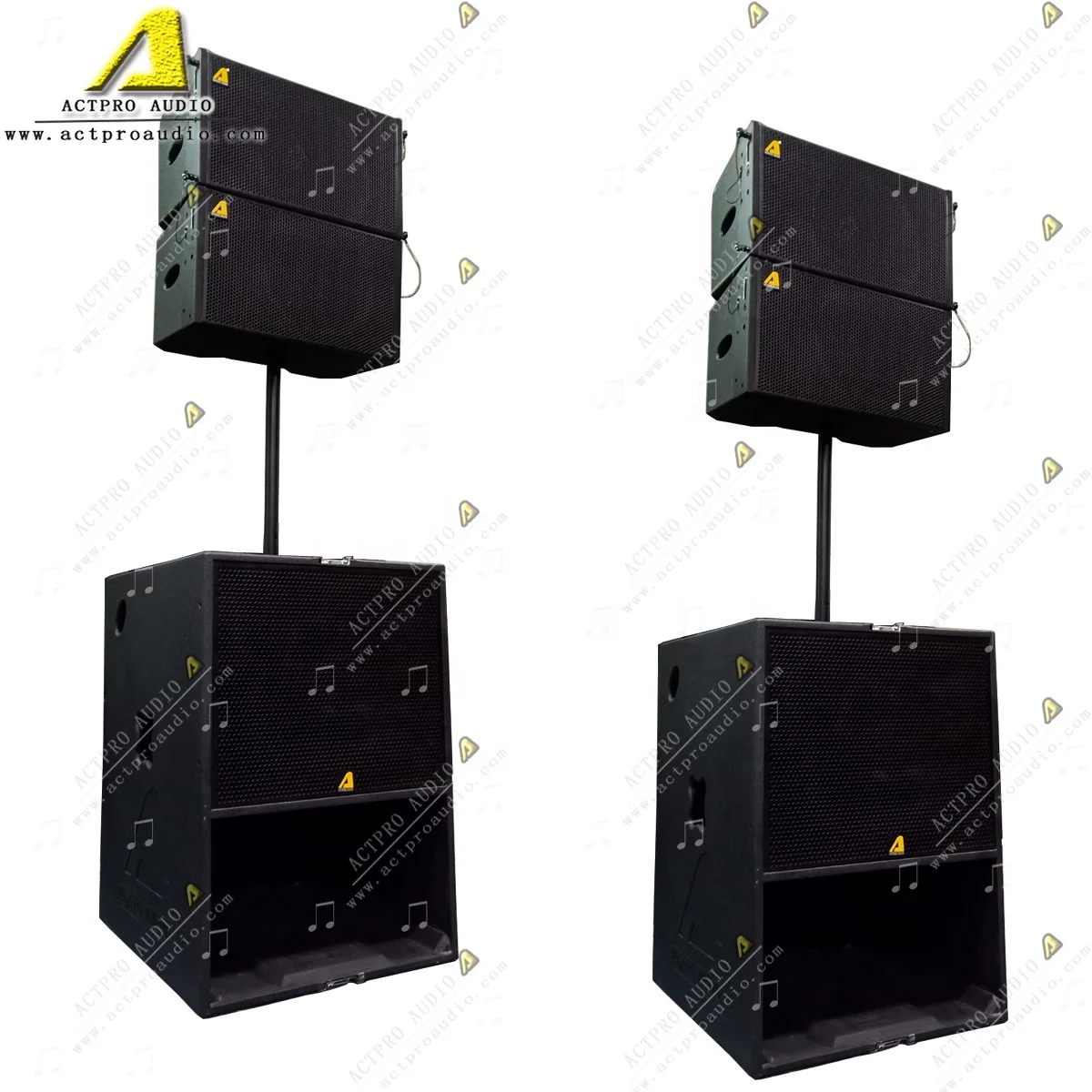 Actpro A2 Powered Line Array for Mobile Show DJ Speaker System