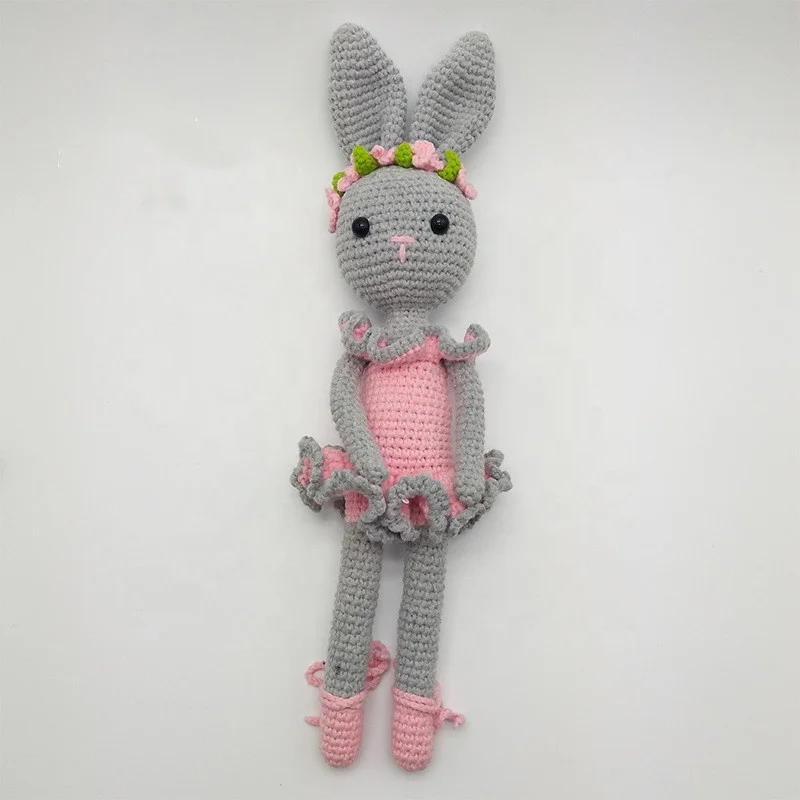 2021   Handmade crocheted doll ballet rabbit baby plush bunny