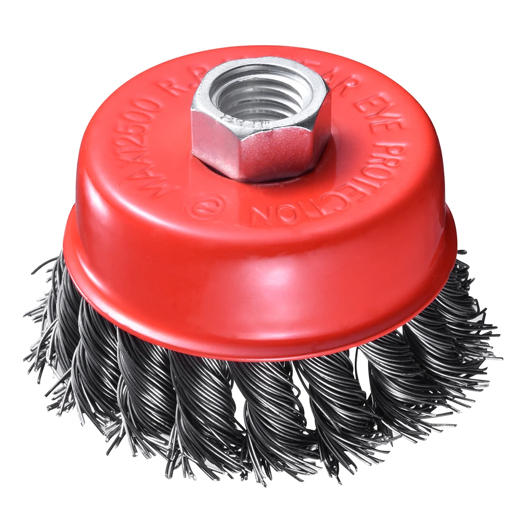 
Steel Wire Wheel Knotted Cup Brush Rotary Steel Wire Brush 