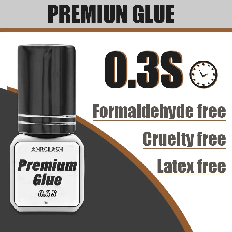 Natural Makeup Latex Free Hypoallergenic Waterproof Black Eyelashes Glue Supplier Eye Lash Glue