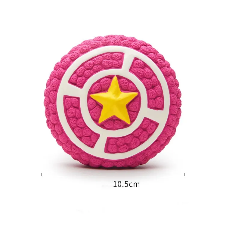 Factory Direct Sales Net Latex Rugby Tennis Bite Dog Chew Toy Toothbrush Pet Training Vocal Toy