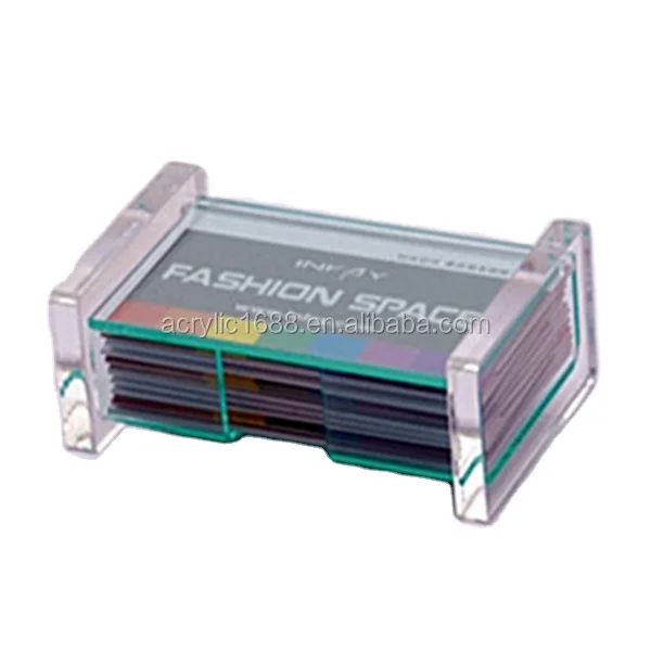 custom acrylic business card display with sign holder