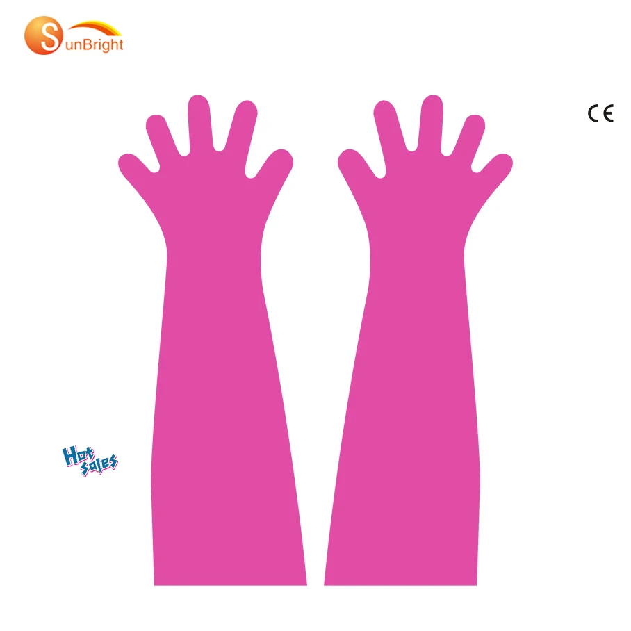CE Disposable plastic examination gloves Vet Disposable for cattle artificial insemination equipment