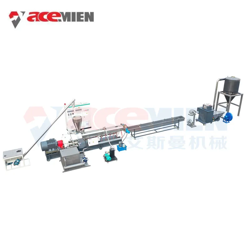 Waste Plastic Recycle Machines Granule Pellets Film Making Machine