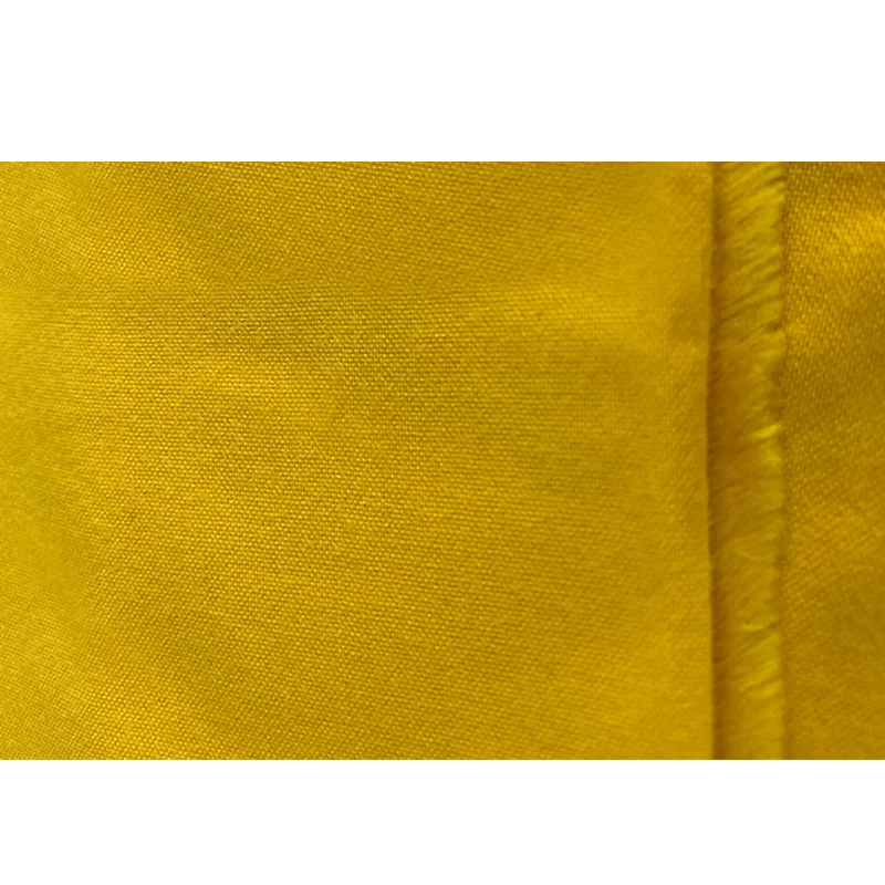 502 High End Soft Feeling Yellow Custom Fireproof Flame Retardant Welding Woven Aramid Fabric