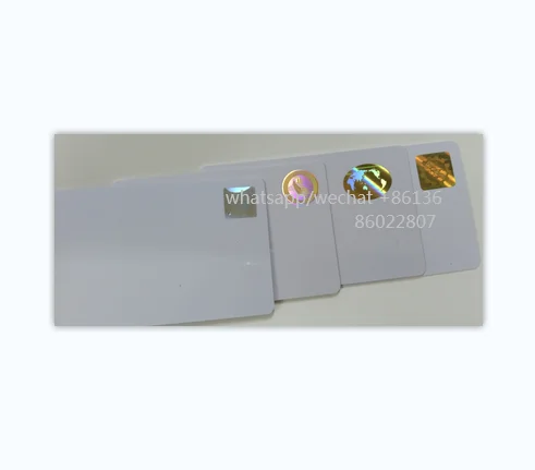 customized hologram hot stamping security PVC hologram card