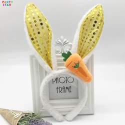 Plush Rabbit Ears Radish Christmas Polyester Girls Cartoon Hair Accessories Headband