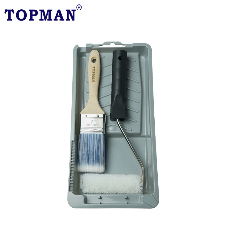 Topman 4 inch  Black Plastic Paint Tray For Mini Paint Roller
