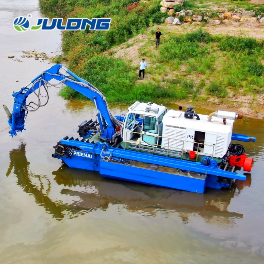 Middle Size Multifunction Shallow Water dredging Machine Sand Dredge  Amphibious Dredger for Sale