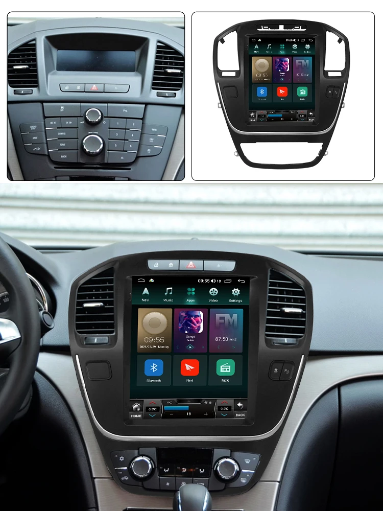 Вертикальный экран 4G LTE + 5 ГГц WIFI Android 11 Автомобильное видео для Opel Insignia/Buick Regal 2008-2013 автомобильное стерео IPS DSP RDS мультимедийное