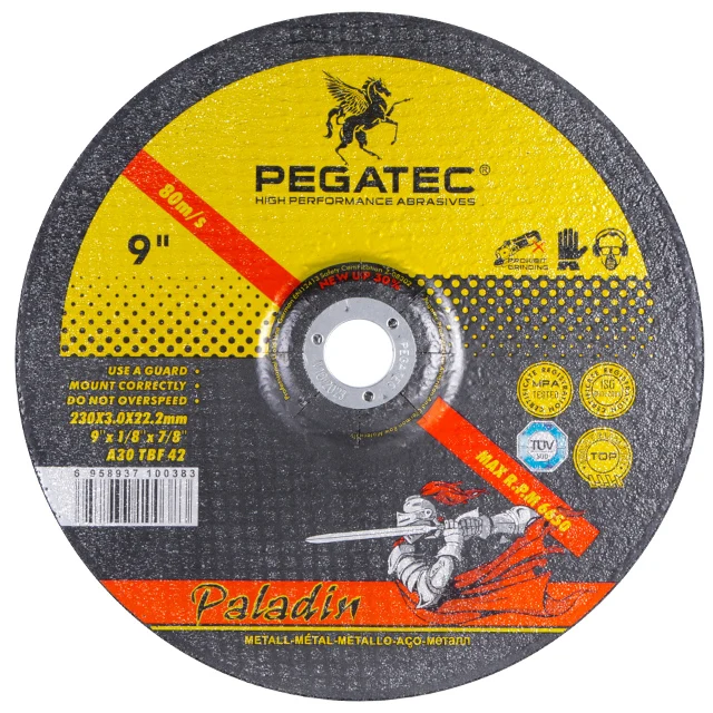 230*3*22mm MPA EN12413 T41 Metal cutting wheels for steel