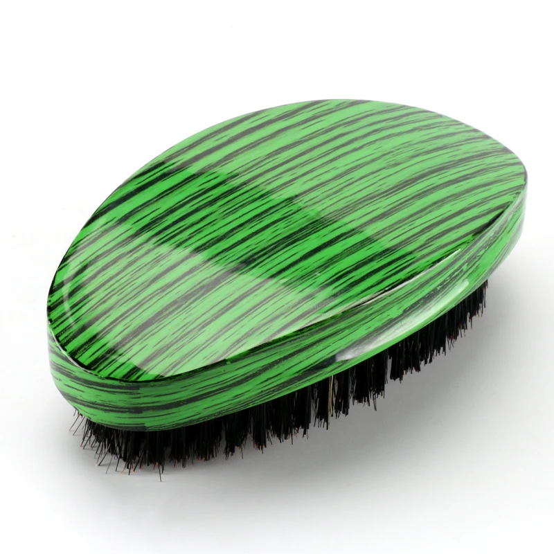 Abeis Custom 360 Wave Brush Woos Grain  Curved 360 Waves Brush Hard Bristle Hair Brush for Men