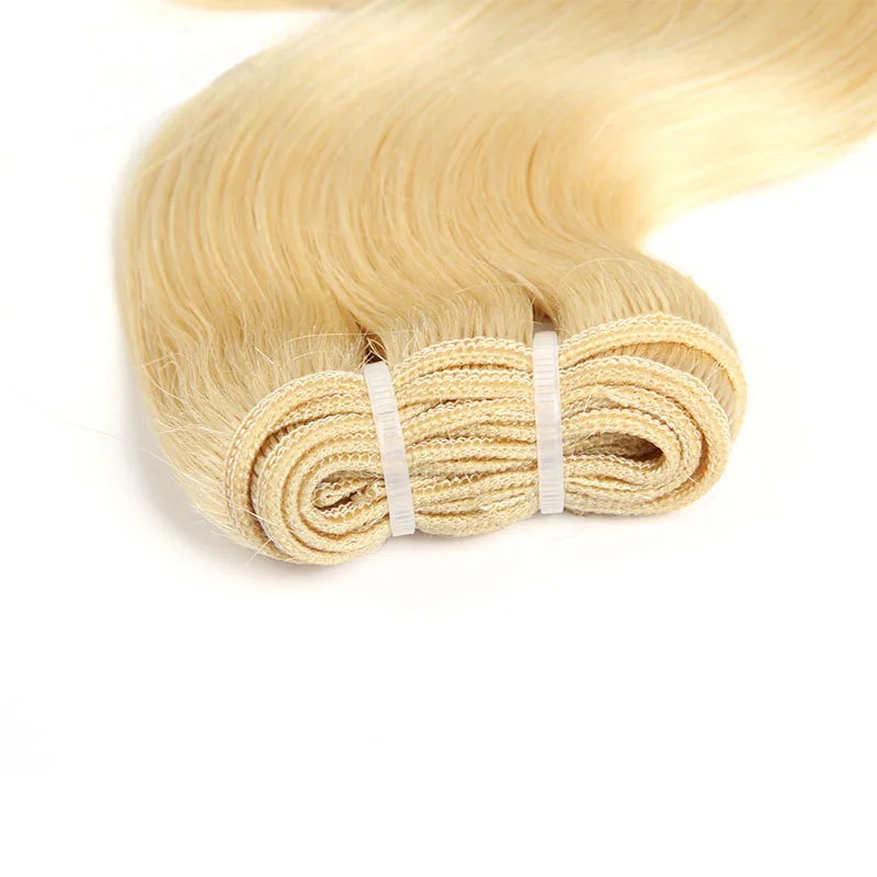 613 Honey Blonde Color Hair Extension Brazilian Hair Weave Bundle 12-30 Inch Body Wave Remy Human Hair Can Buy 1 3 4 Bundle Deal