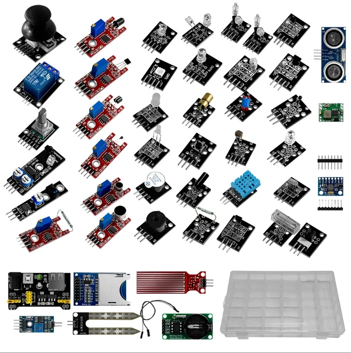 Raspberry PI Sensor kit 16 kinds 37 kinds with  37 sensor kits 45 in 1 sensor kit compatible with Arduino