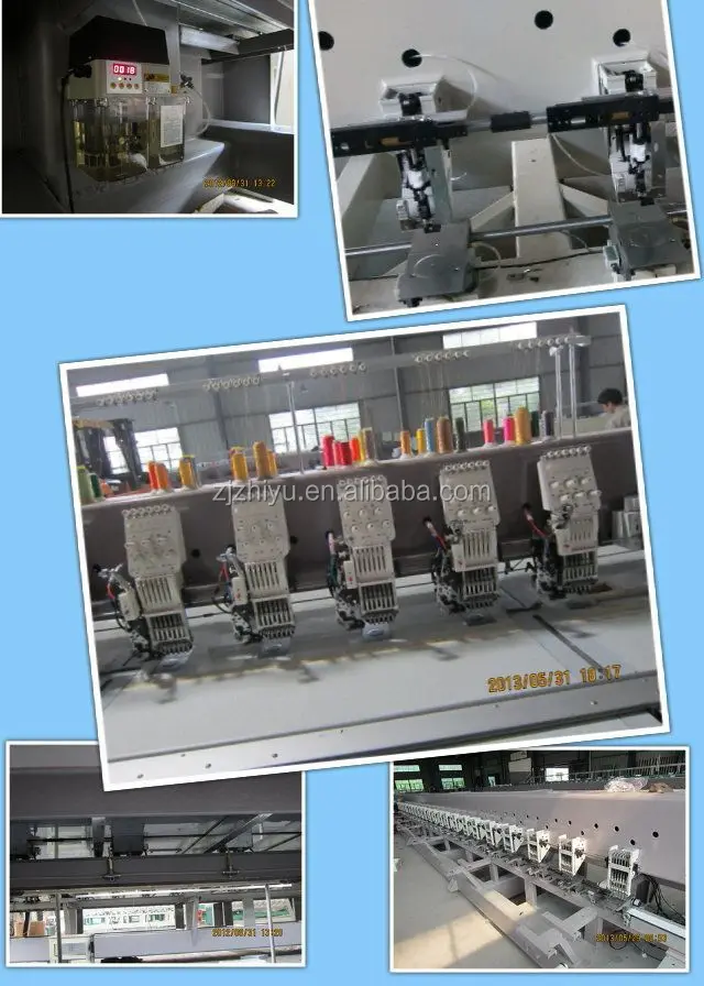 1209 Mixed flat easy Cording sequin digital embroidery machine multi head embroidery machine