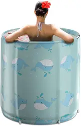 Portable Bathtub for adults Soaking Bath Tub for Shower Stall Foldable Bathtub with Thermal Foam Ice Bath