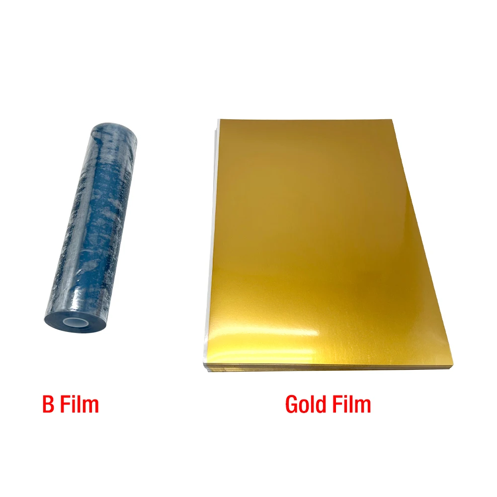 Стандартная кристаллическая акриловая металлическая пленка Dtf Uv принтер Gold A3 Ab золотая для переноса
