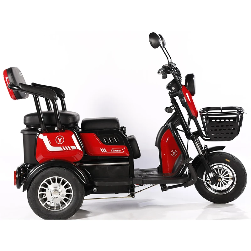 EEC COC Electric Car Scooter 4 wheel mobility Electric Mini Scooter tricycle Car 3 Seat