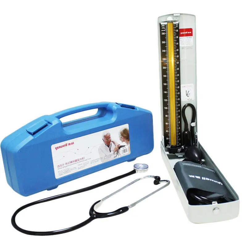 Yuyue Health Kit Type A Mercury Desktop Blood Pressure Monitor with Auscultatory Upper Arm Desktop Blood Pressure Measuring