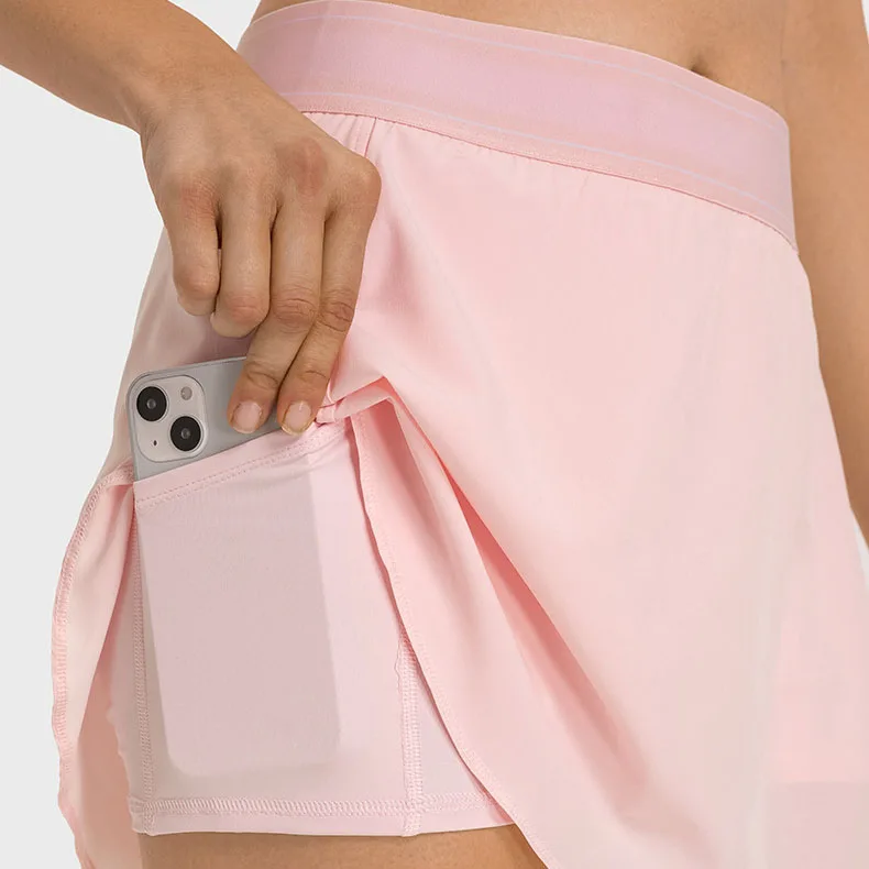 Spring And Summer New Comfortable Anti-slip Tennis Skirt Quick Dry Breathable Yoga Shorts Loose Casual Sports Skirt