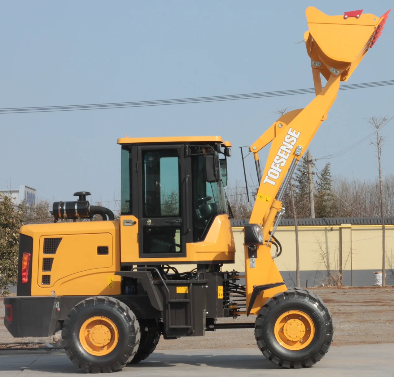 Latest Models mini 1ton wheel loader diesel  high lift wheel loader bucket