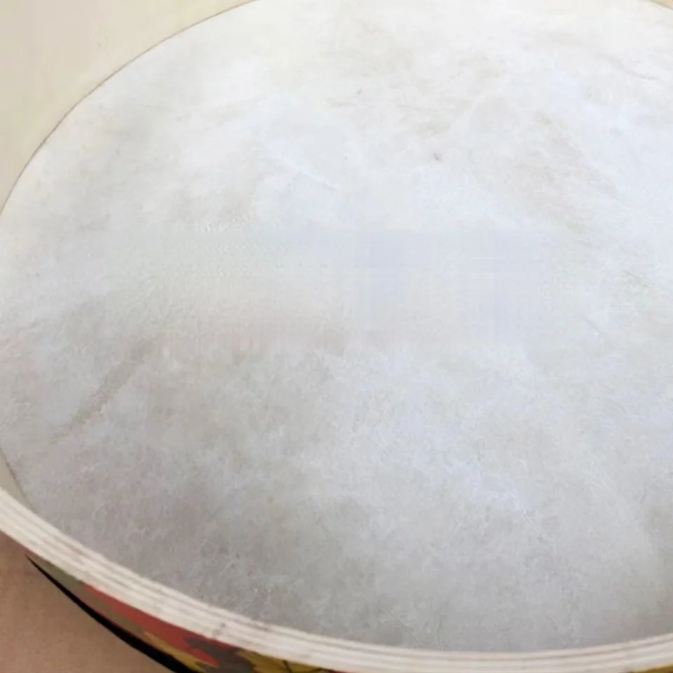 PreSchool Wooden Sheepskin Earth Drum Set Music Percussion Instrument Teaching Aids Floor Tom Low Ton Bass Drum Bobbing drum