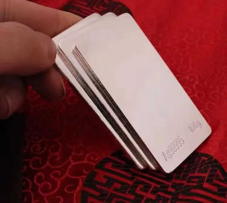 MA YIN FANG Factory custom Wholesale Silver Bar 999 1kg Silver Bar 999 Pure For Jewelry Making